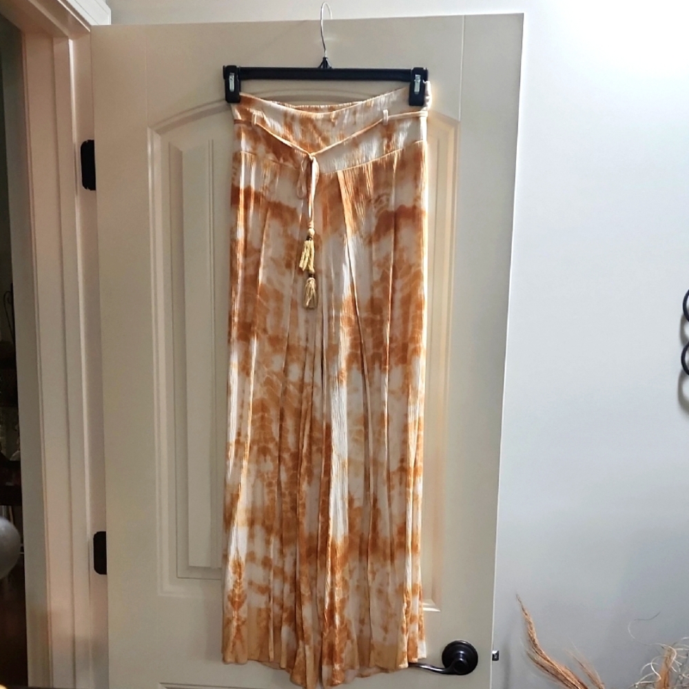 Band of Gypsies Bohemian Tie-Dye Wide-Leg Pants NWOT
